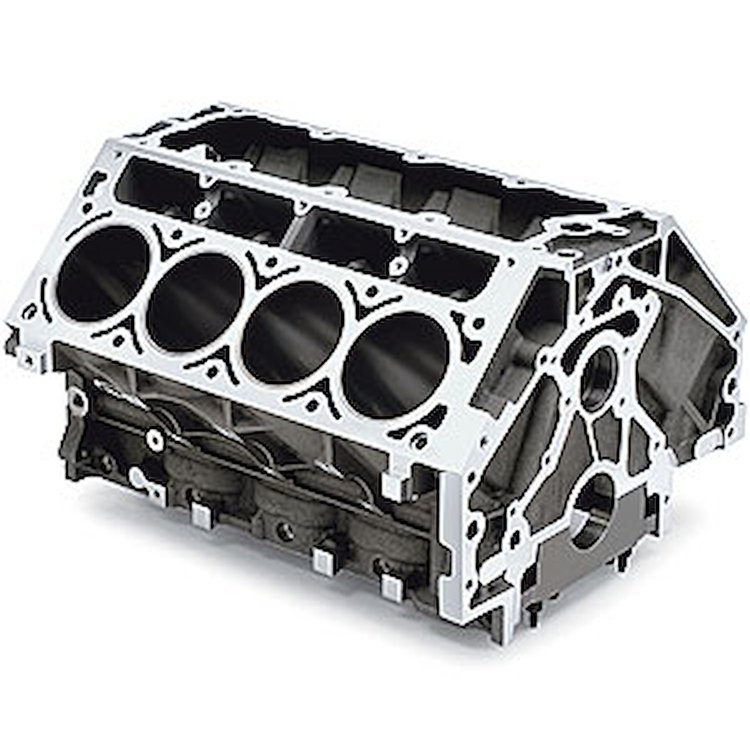 LS1/LS6 5.7L Bare Aluminum Block Direct replacement for 2001-2004 Corvette