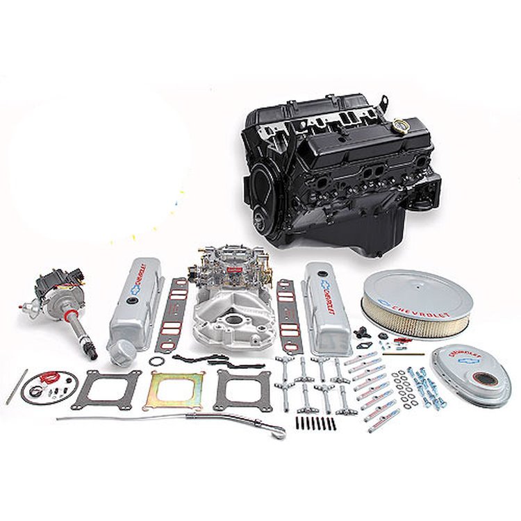 GM Goodwrench 350 Engine Components Package 2 w/ Edelbrock Intake & Carb