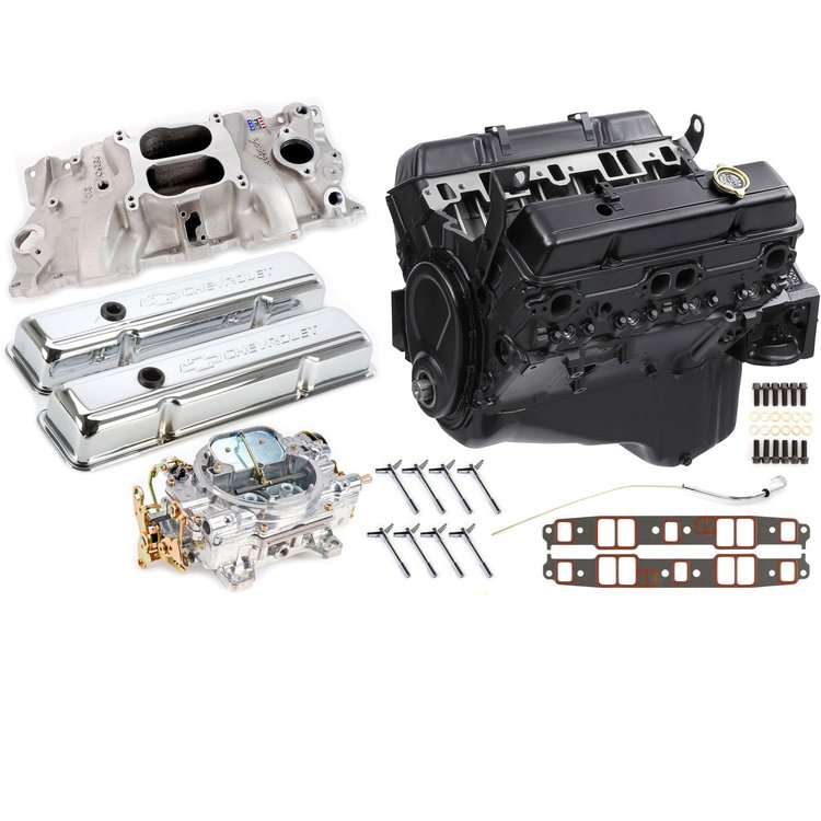 GM Goodwrench 350 Engine Components Package 4 w/ Edelbrock Intake & Carb