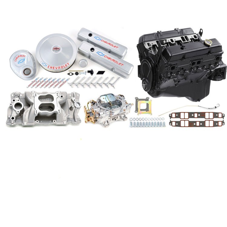 GM Goodwrench 350 Engine Components Package 5 w/ Edelbrock Intake & Carb