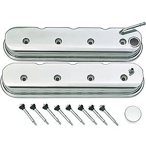 Tall LS Valve Covers with Smooth Polished Finish