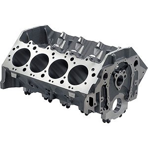 Bow Tie Race Engine Block (2-Piece Rear Main Seal), Standard Deck