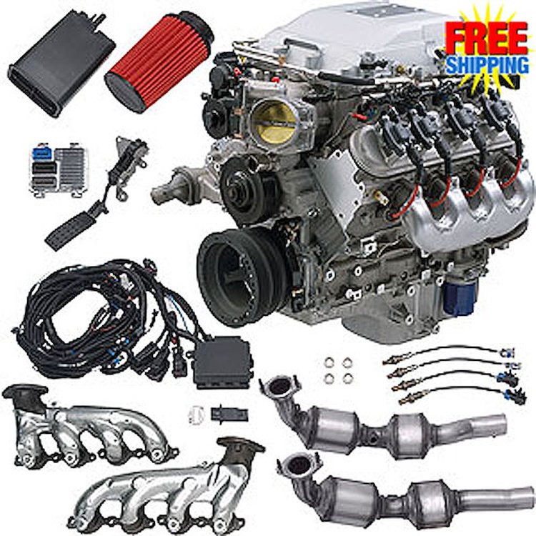 E-ROD LSA Supercharged 6.2L 376ci Engine 556 HP, Manual