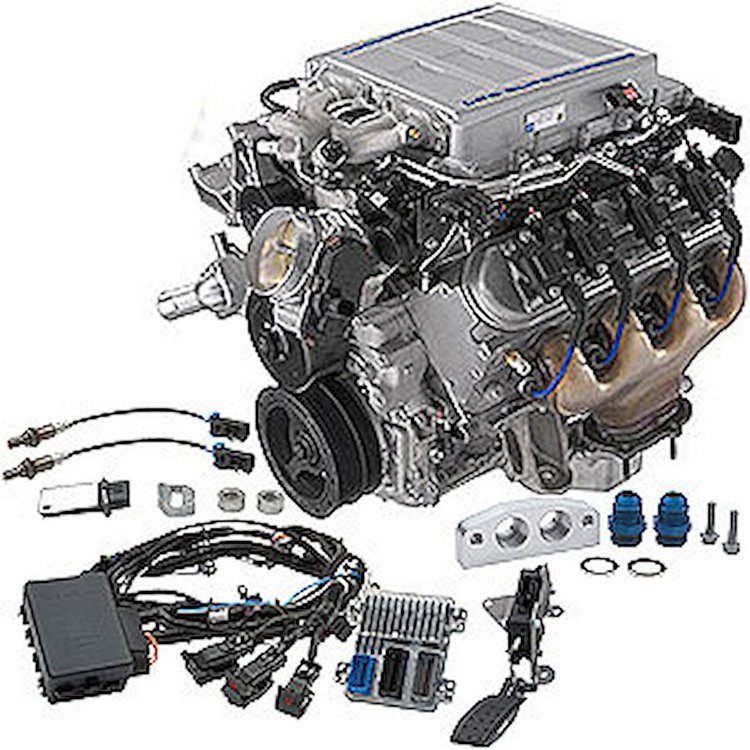 LS9 6.2L Supercharged Engine Kit, Dry Sump Oil System
