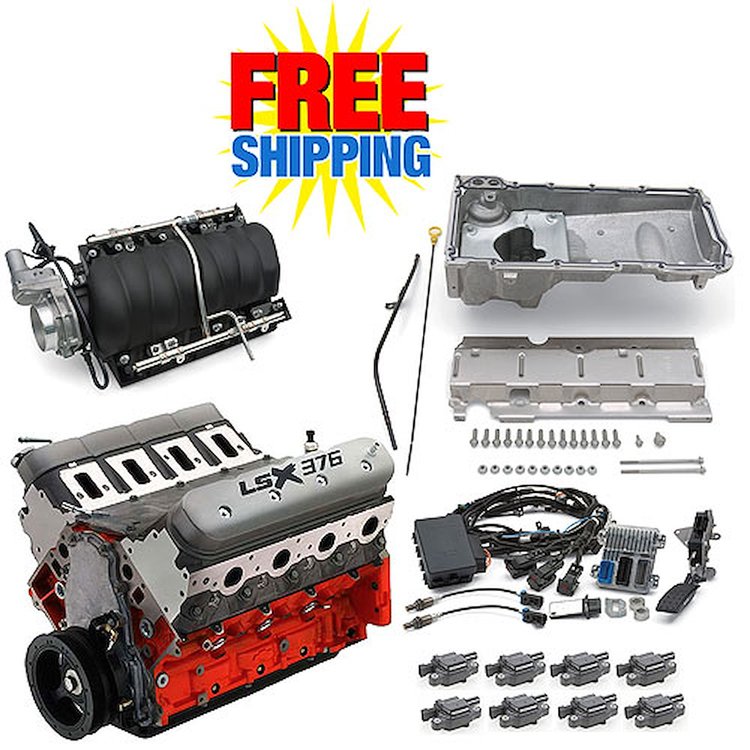 LSX376-B8 376ci Engine Kit with Intake Manifold Assembly