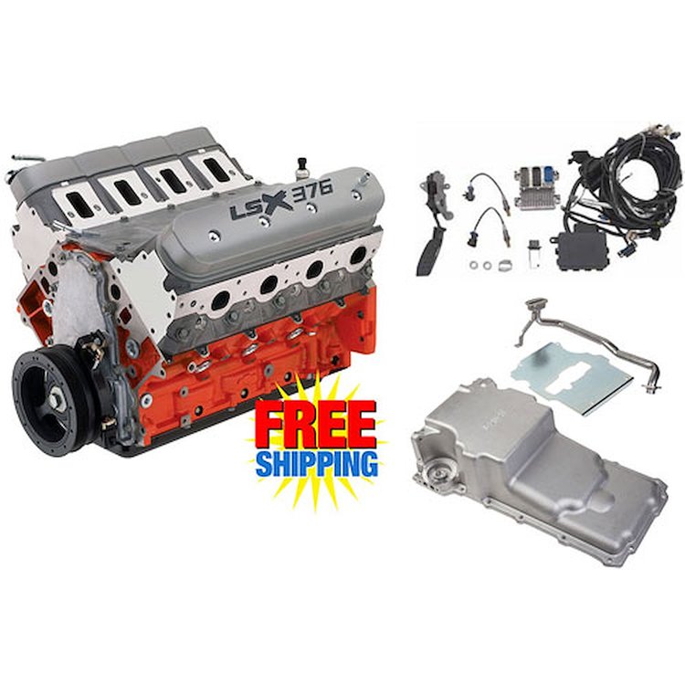 LSX376-B8 376ci Engine Kit EFI with Retrofit Oil Pan