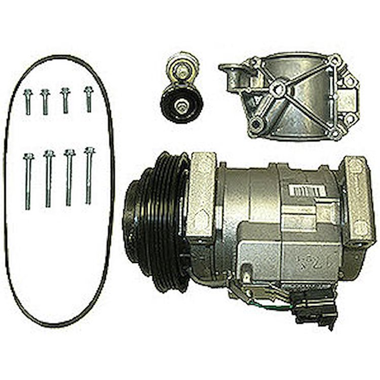 Corvette Style Accessory Drive System A/C Add-On Kit