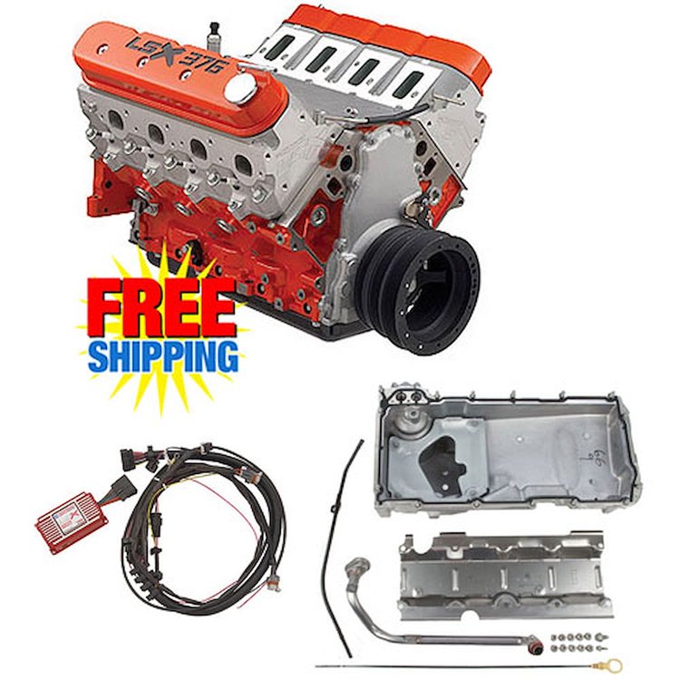 LSX376-B15 376ci Engine Kit Carbureted Applications Includes: