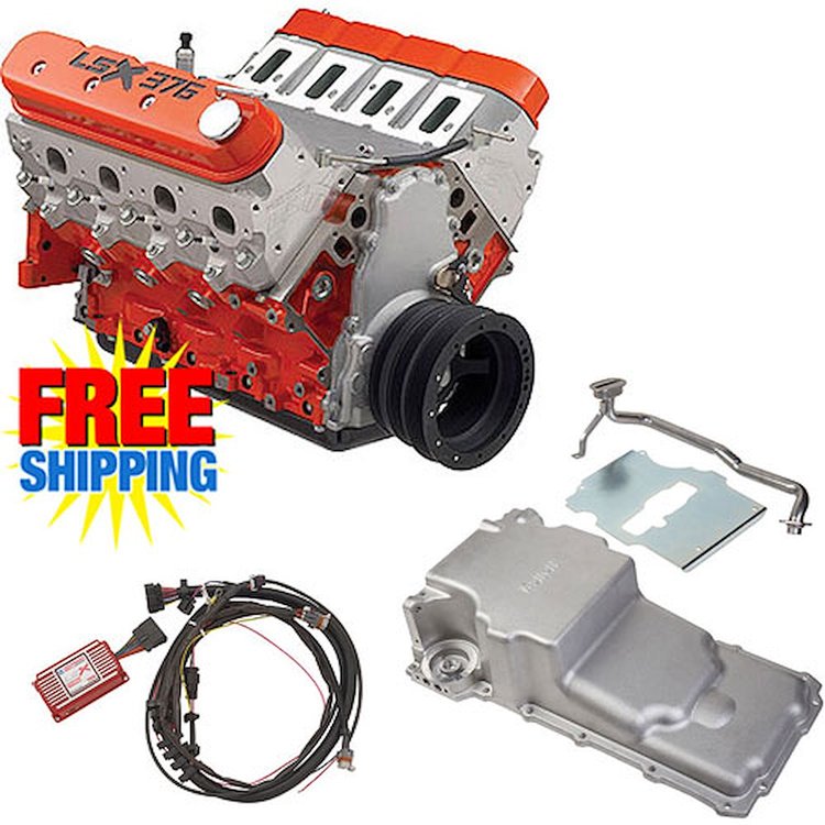 LSX376-B15 376ci Engine Kit Carbureted Applications Includes: