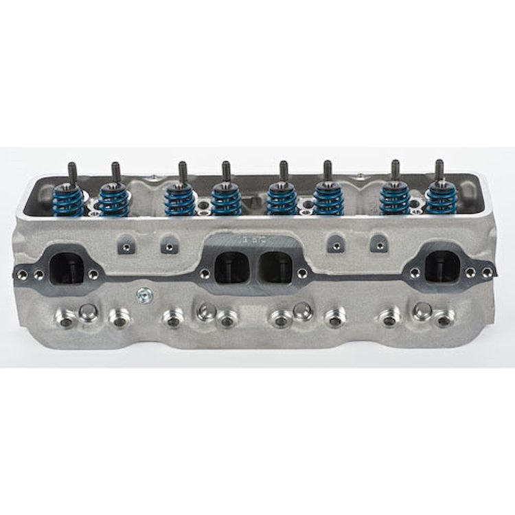 Small Block Chevy Fast Burn Aluminum Cylinder Head, Assembled