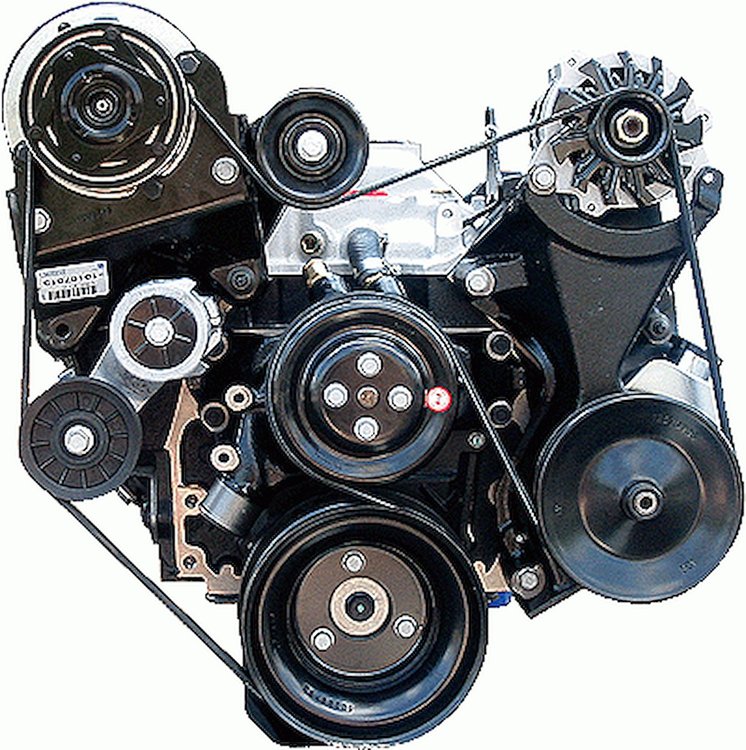 Big Block Serpentine Accessory Drive System without A/C