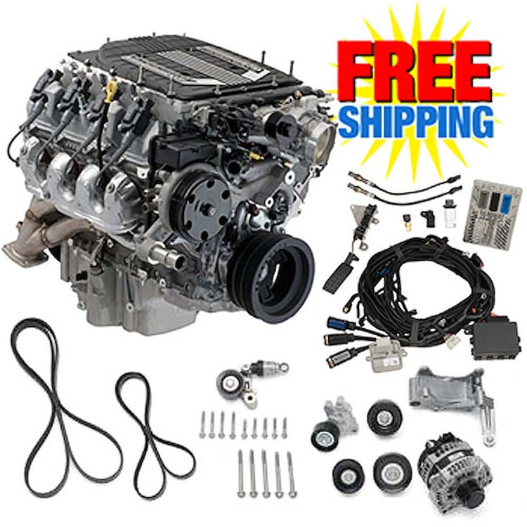LT4 Supercharged 6.2L Engine Kit, Wet Sump Oil System