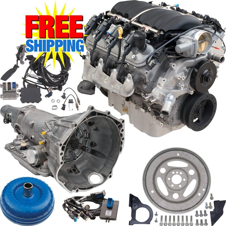 LS376/525 376ci 6.2L Connect & Cruise Powertrain System 4L75-E Trans