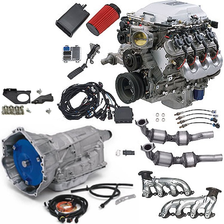 E-ROD LSA Supercharged 6.2L Connect & Cruise Powertrain System with Supermatic 6L80-E Automatic Transmission