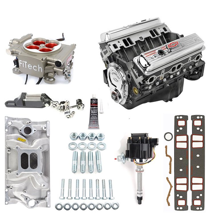 350 HO Base 350ci Engine Package with Valve Cover Gaskets