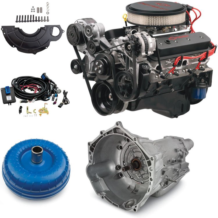 SP383 EFI Turn-Key 383 ci Connect & Cruise Powertrain System with Supermatic 4L70-E Automatic Transmission