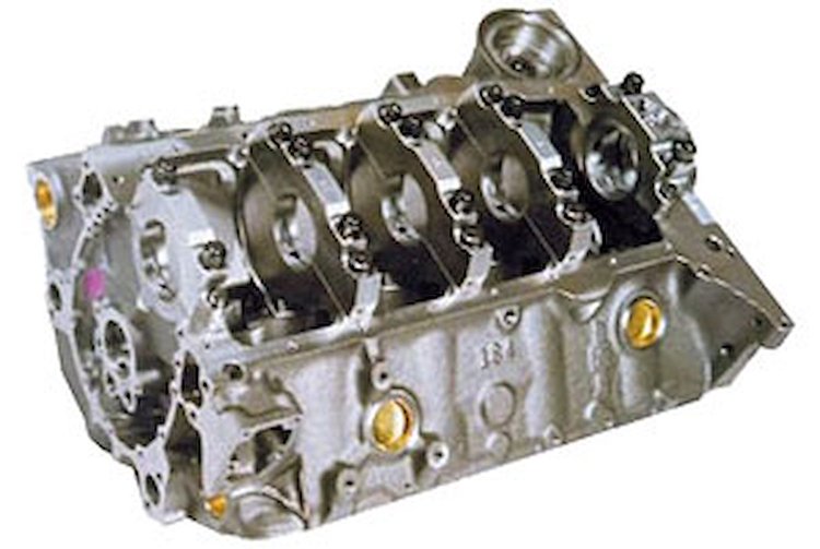 350 Main, 283 Bore Cast Iron Bowtie Race Block Cast iron competition block right out of the box