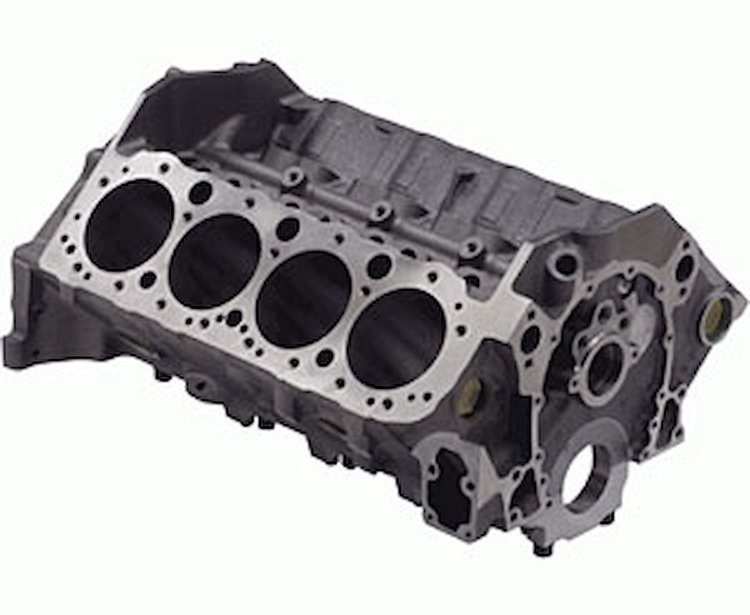 Cast Iron Bow Tie Race Block, SB Chevy (350 Main)