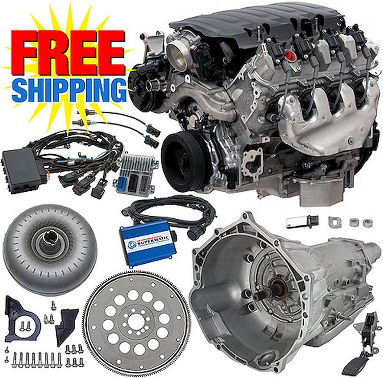 LT1 Dry Sump 376ci 6.2L Connect & Cruise Powertrain System 4L70-E Trans