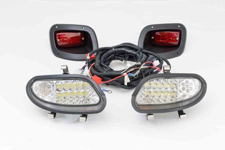 Includes adjustable LED headlights LED tail lights upgradeable wiring harness LED indicator and hard