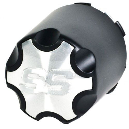 SS Snap-In Black Golf Cart Center Cap