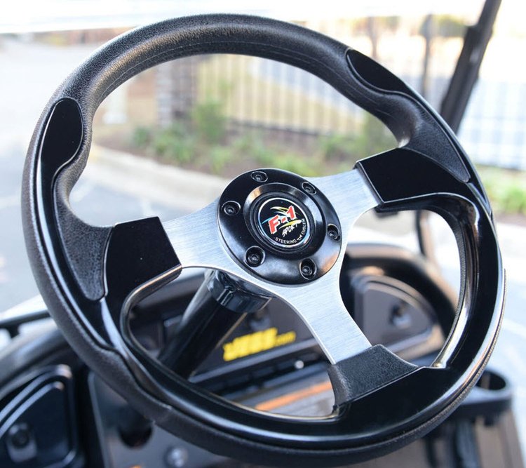 13.5" Golf Cart Steering Wheel Black