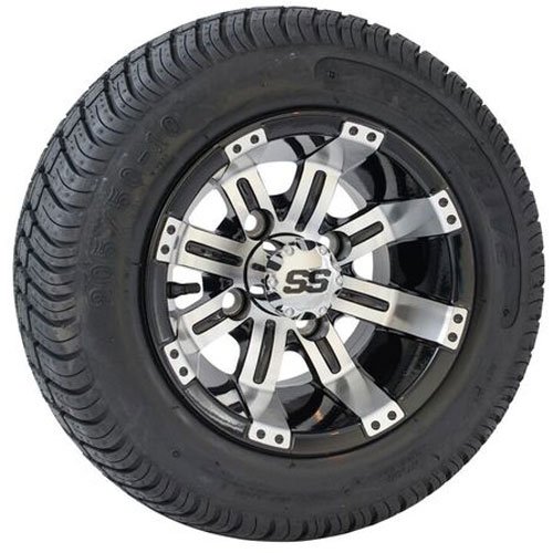 Drive Tire with Charger Machined Black Rim