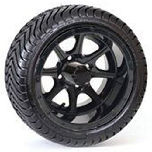 Drive Tire with Razor Black Rim