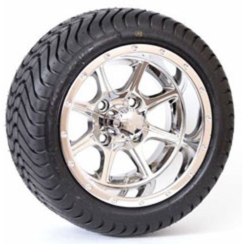 Drive Tire with Razor Chrome Rim