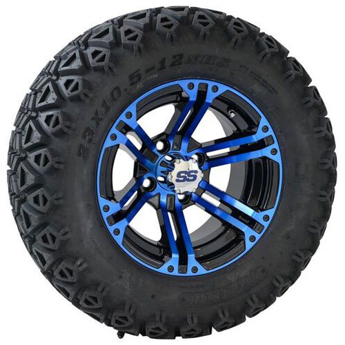 Trail Tire with Explorer Blue Black Rim
