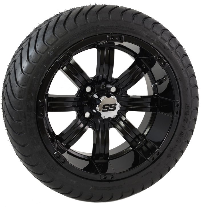 Drive Tire with Charger Black Rim
