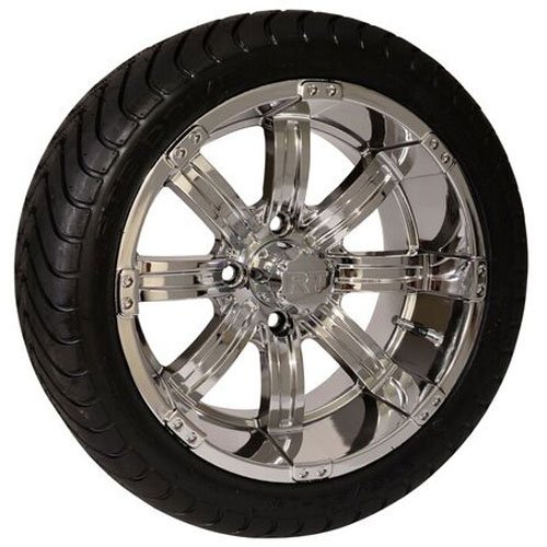 Drive Tire with Charger Chrome Rim