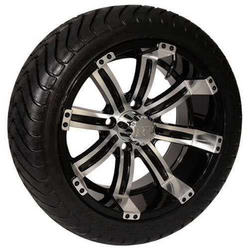 Drive Tire with Charger Machined Black Rim