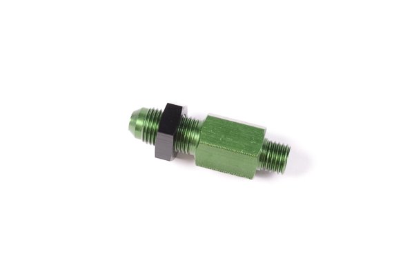-6 AN To M12 x 1.5 Bulkhead With Jam Nut