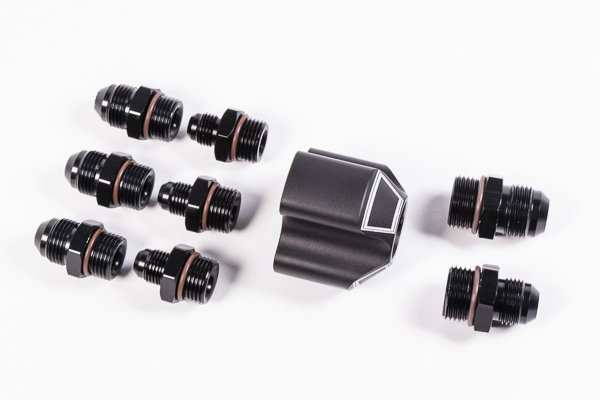 Distribution Block, 3 Into 1 With Fittings