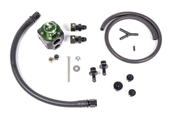 Fuel Pressure Regulator Kit, 2008-2021 Subaru STI, Black