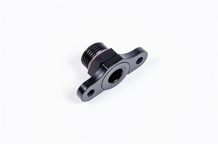 Fuel Pressure Regulator Adapter, -8 AN ORB, 11 mm Bore, 39 mm Spacing, M6