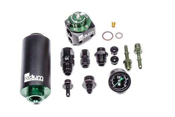 Fuel Pressure Regulator and Fuel Filter Kit, Stainless, BMW E46 M3