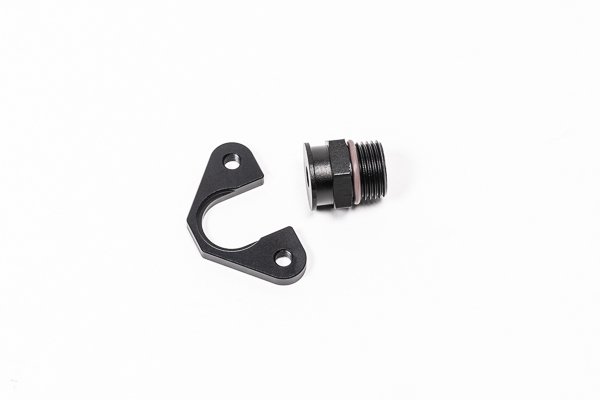 Fuel Pressure Regulator Adapter, -8 AN ORB, 7 mm Bore, 39 mm Offset, M6