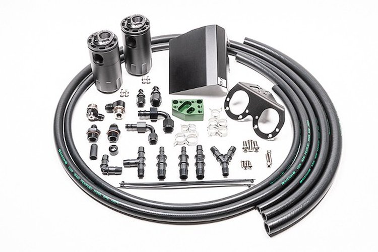 Dual Catch Can Kit, 2002-2021 Subaru EJ Turbo, Fluid Lock