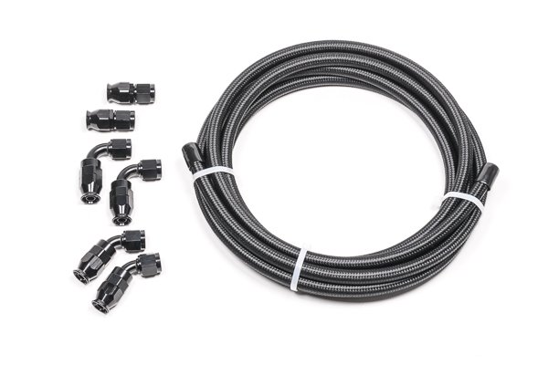 -6 AN Universal DIY PTFE Hose Kit, Black