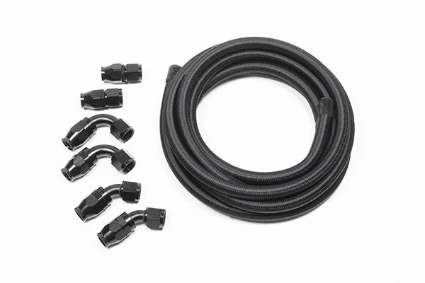 -10 AN Universal PTFE Hose Kit, Black