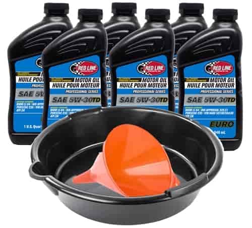 Professional Series Full Synthetic EURO Motor Oil 5W-30 Oil Change Kit