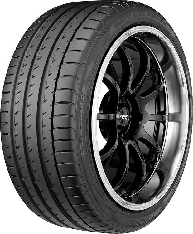 110110637 ADVAN Sport V105 Tire, 275/30ZR20 [Blackwall Sidewall]
