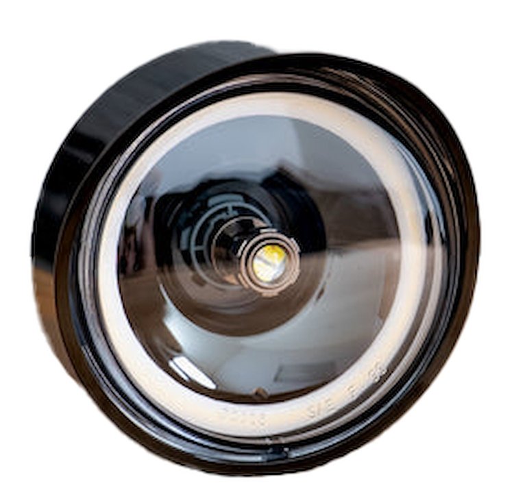 BLTFM-CAM69-B-1157DREV-SWB Billet Front Parking Lamps w/Revive 1157 Switchback LED, 1969 Chevy Camaro [Black]