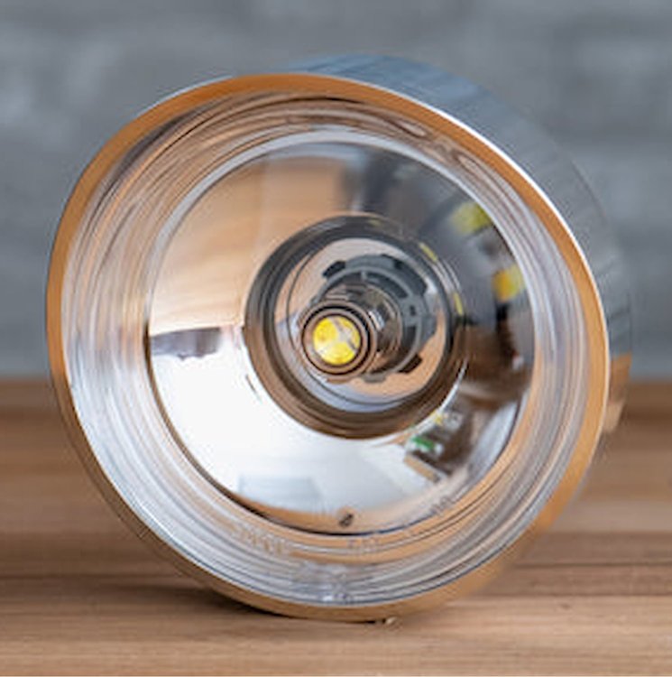 BLTFM-CAM69-C-1157DREV-SWB-HDRSWB Billet Front Parking Lamps w/ 1157 Switchback LEDs & HDR Halos, 1969 Chevy Camaro [Chrome]