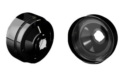 BLTFM-CAMRS70-73-B-1157DREV-SWB Billet Front Parking Lamps w/Revive 1157 Switchback LED, 1970-1973 Chevy Camaro RS [Black]