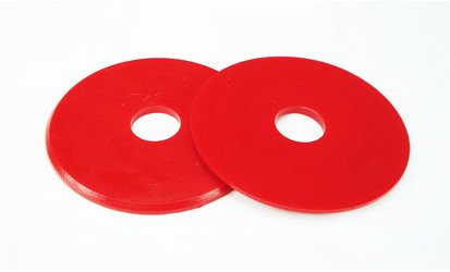 PED-EP386/6 Bushing Kit, Rear Spring Spacer, Pontiac GTO, 06 mm, Urethane