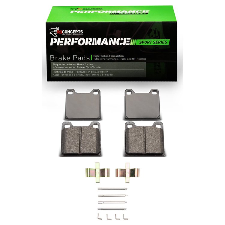 Performance Sport Brake Pads & Hardware Kit, 1969-1983 Audi/Porsche/Volkswagen, Position: Rear
