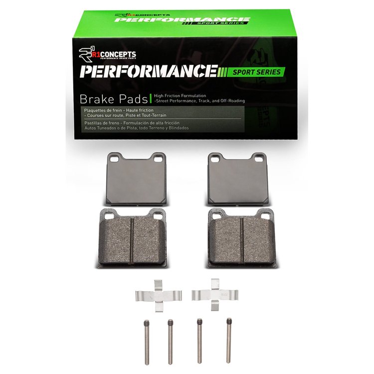 Performance Sport Brake Pads & Hardware Kit, 1964-1974 Fits Multiple Makes/Models, Position: Front & Rear